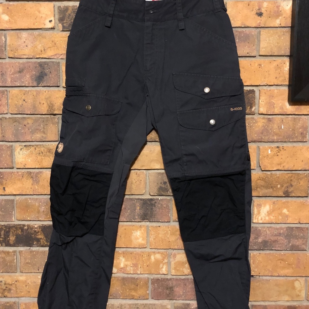 Fjallraven Black Cargo Pants